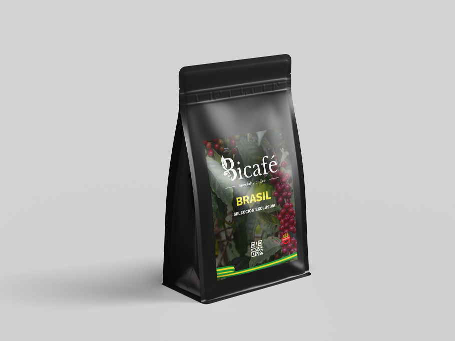 Paquete de café Brasil Selección Exclusiva de Bicafé, Catuaí de Fazenda Primavera, Cerrado Mineiro